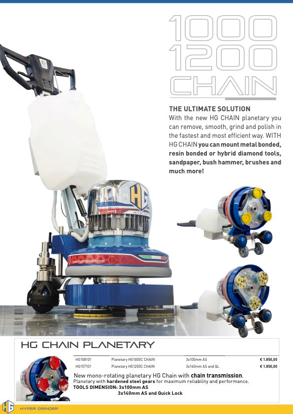 BETON Chain driven Planetary, suitable for any single disc rotary machine