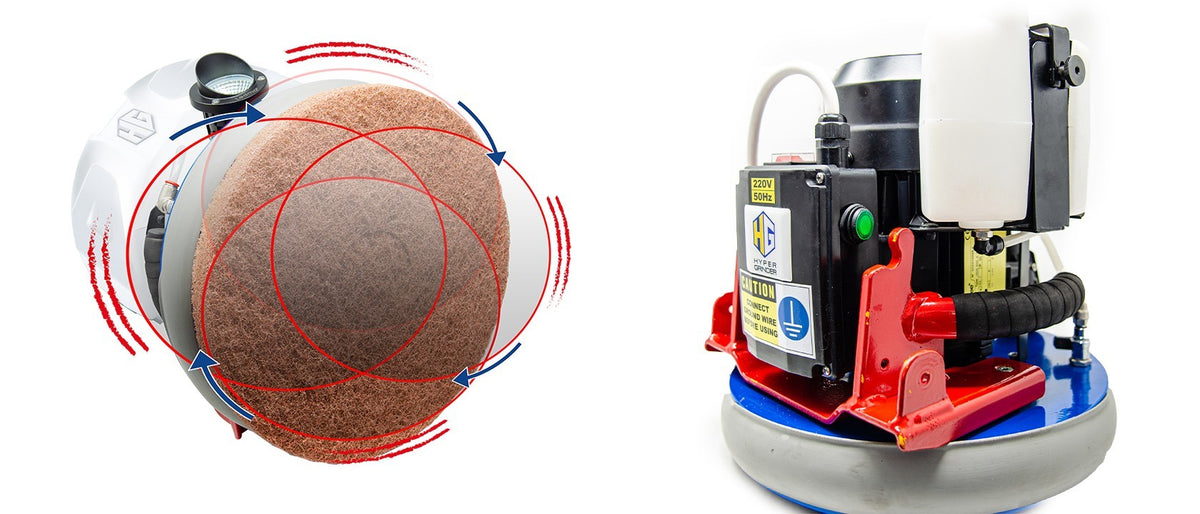 Orbital Countertop polishing and sanding machine by Hyper Grinder