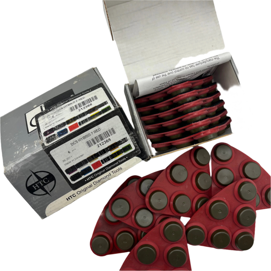 HTC DCS Red Hybrid Velcro backed diamond discs - clearance item