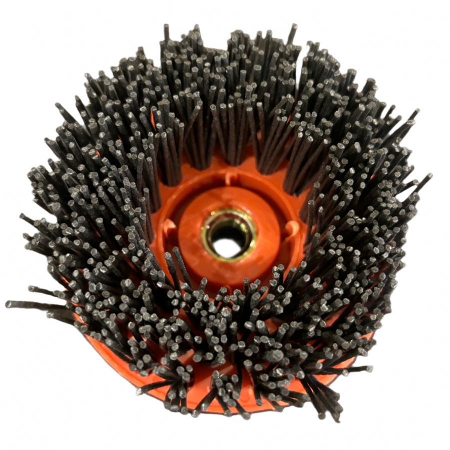 4″ Silicone Carbide Brush for Riven Stone Cleaning | M14 Thread – 80 & 120 Grit