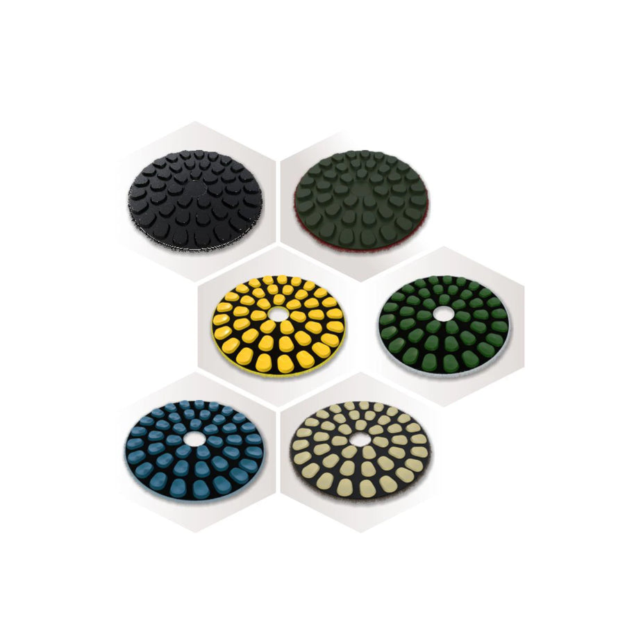 Ultrashine EZ-M Diamond Resin Polishing Discs – 100mm Natural Stone Floor Polishing System