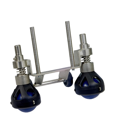 Directional 360 degree wheels for Klindex rotary machines