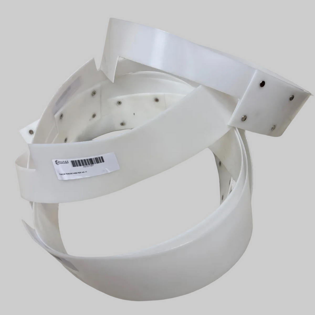 Hyper Grinder splashguard for rotary machine