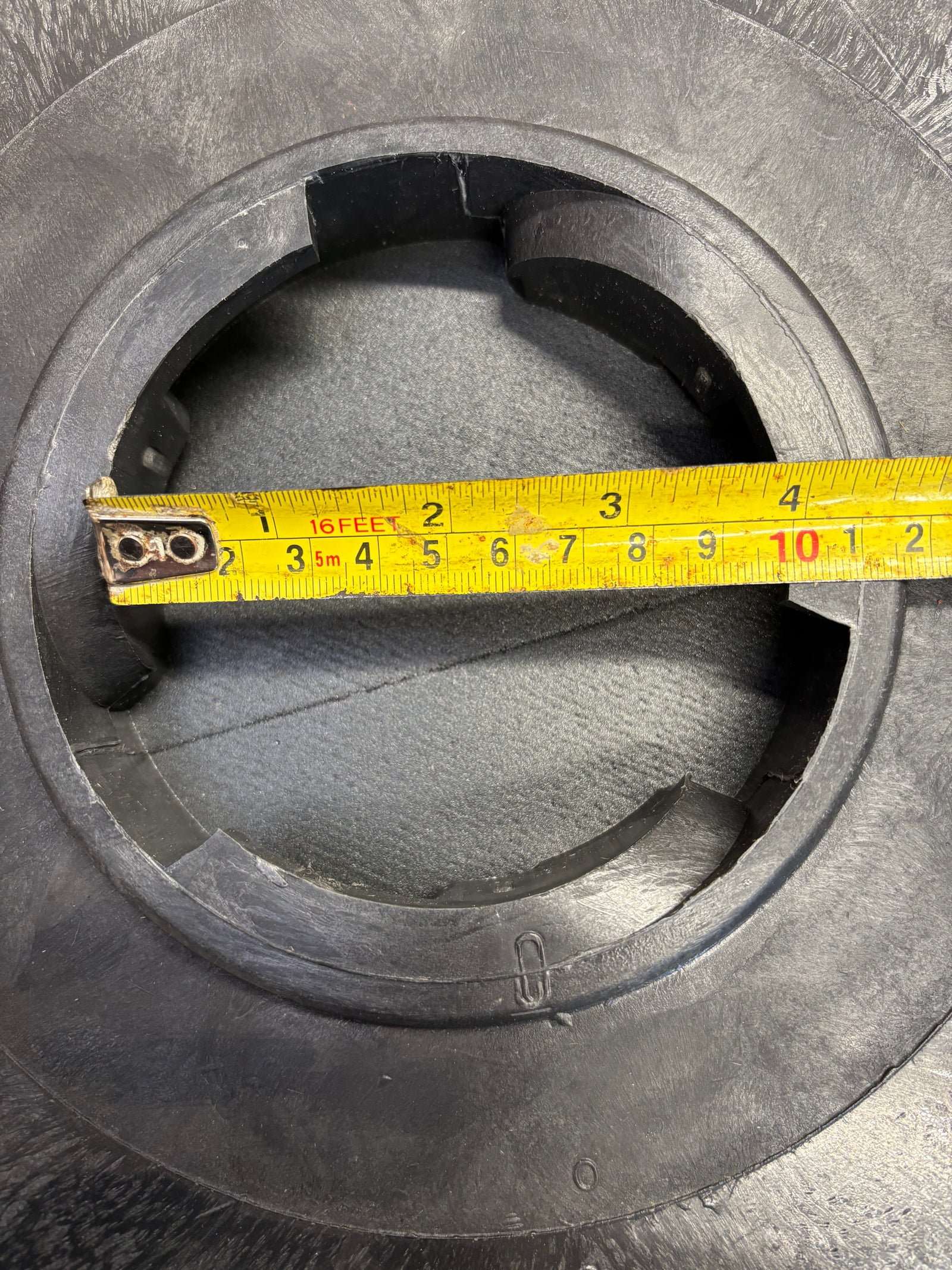 Klindex rotary steel wool drive plate
