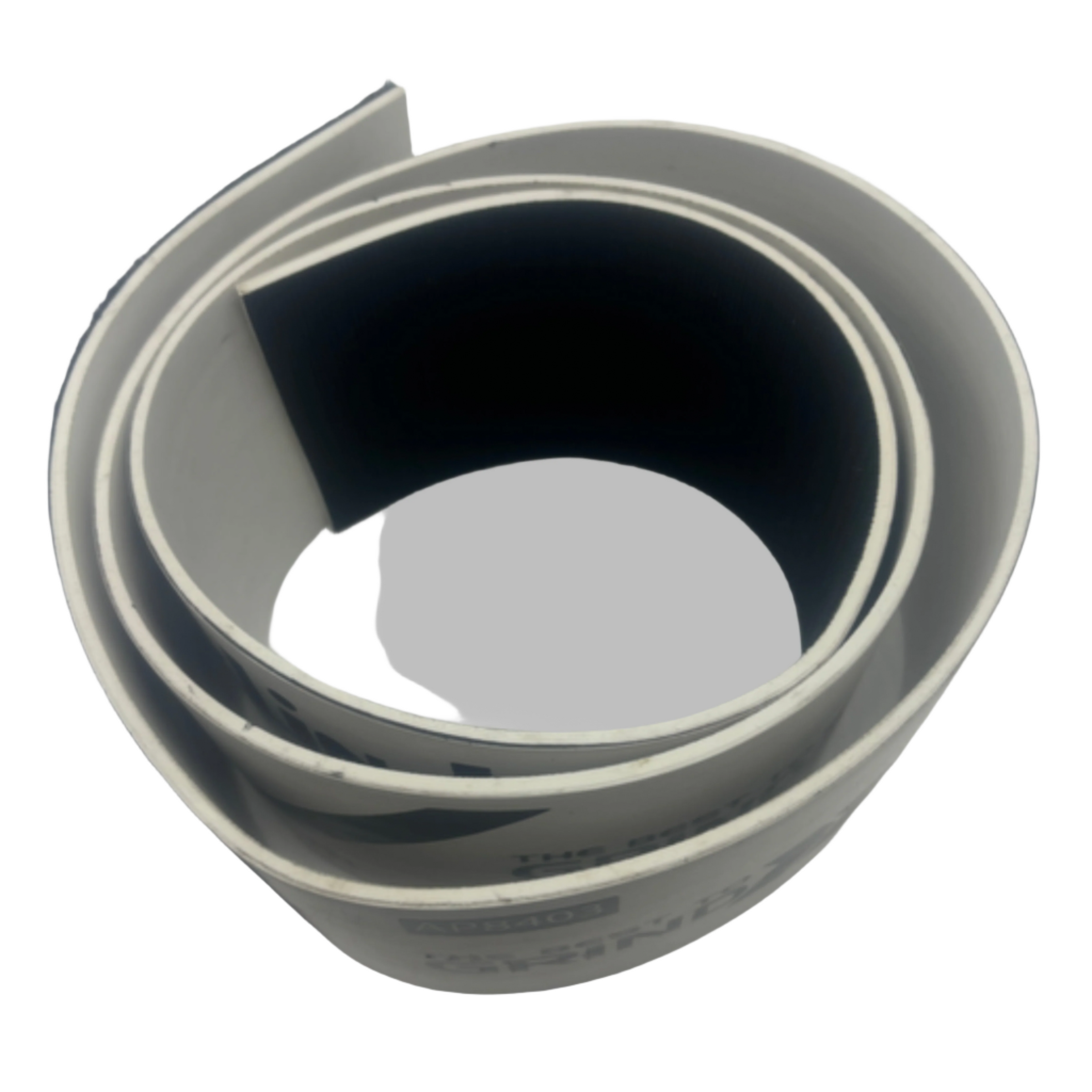 Klindex splashguard 178cm x 11.5cm fitted around floor machine base to reduce splashing during polishing and grinding