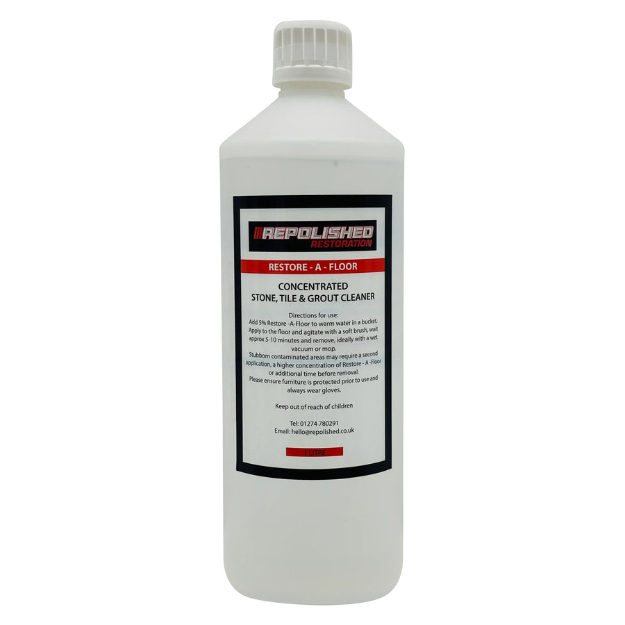 Restore-A-Floor Concentrated Stone, Tile & Grout Cleaner – Professional PH 8 Alkaline Floor Cleaner (1L & 5L)