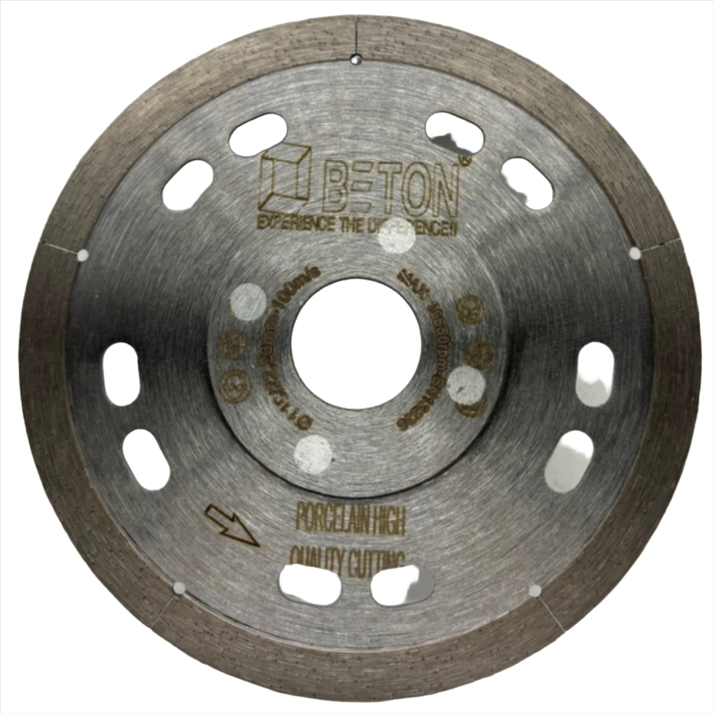 Beton continuous crown diamond blade for porcelain tile cutting 115mm and 125mm