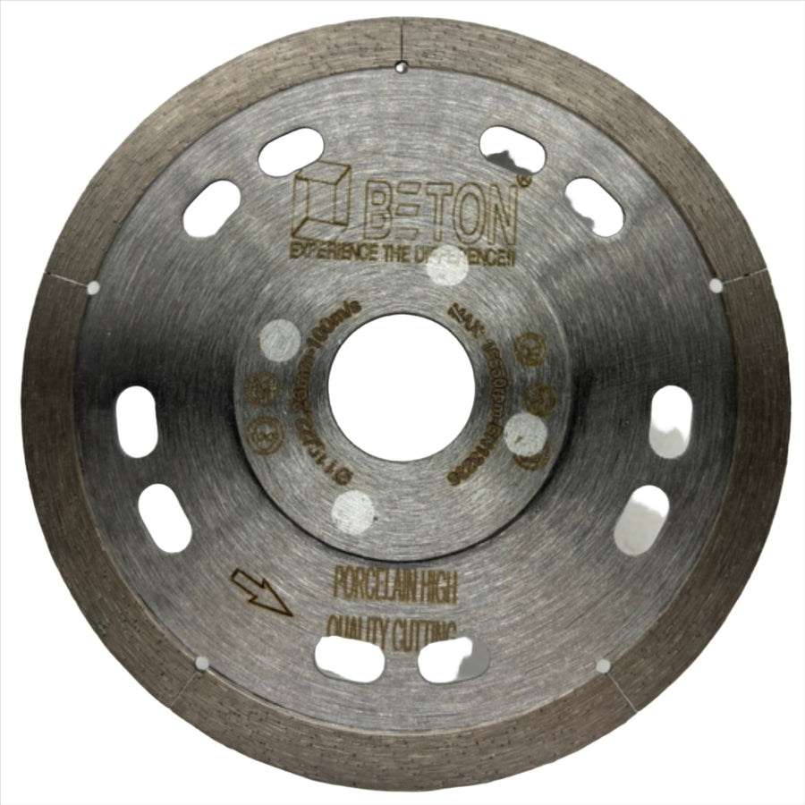Beton Continuous Crown Diamond Blade for Porcelain Tile Cutting – 115mm & 125mm | Clearance Stock