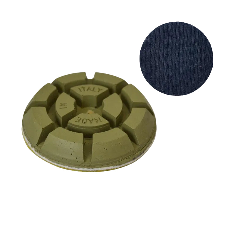 JUMPER Green Resin Bond Diamond Discs for Concrete Floor Grinding & Polishing | 75mm / 100mm Velcro | Klindex