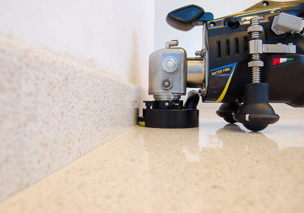 Klindex WaterFire Hand Grinder – Wet & Dry Stone, Concrete & Wood Polishing Machine