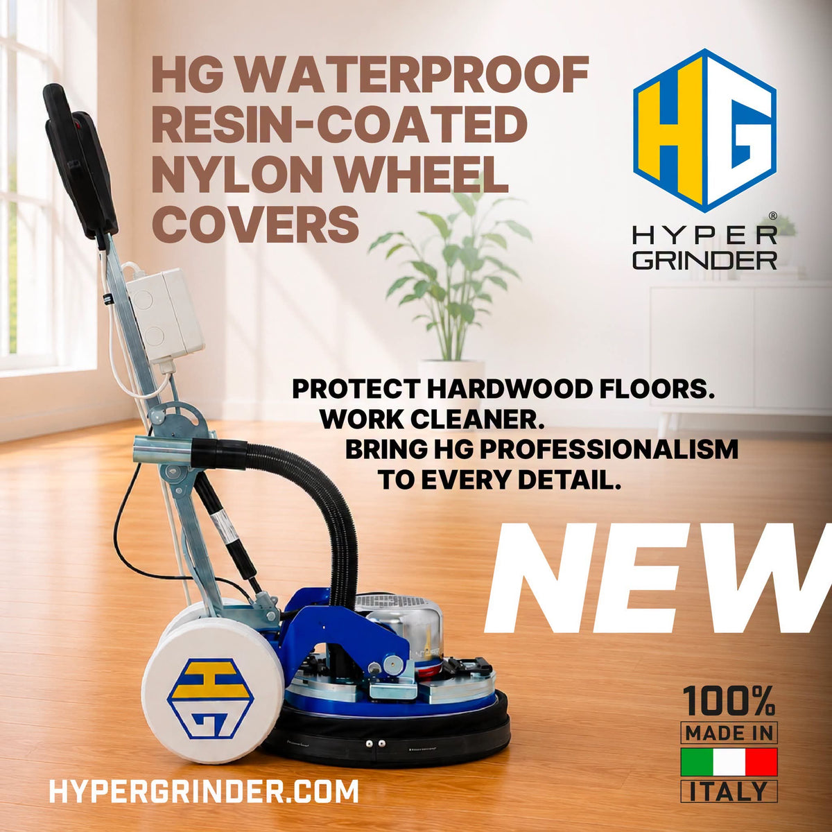 Hyper Grinder Waterproof resin coated wheel covers | set of 2