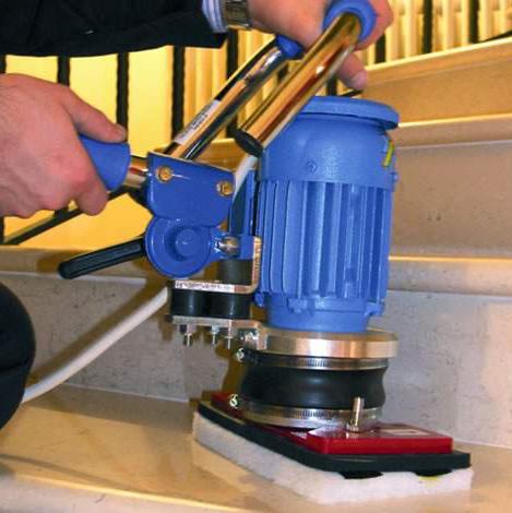 Klindex Mini Power orbital machine for cleaning and polishing hard to reach areas.