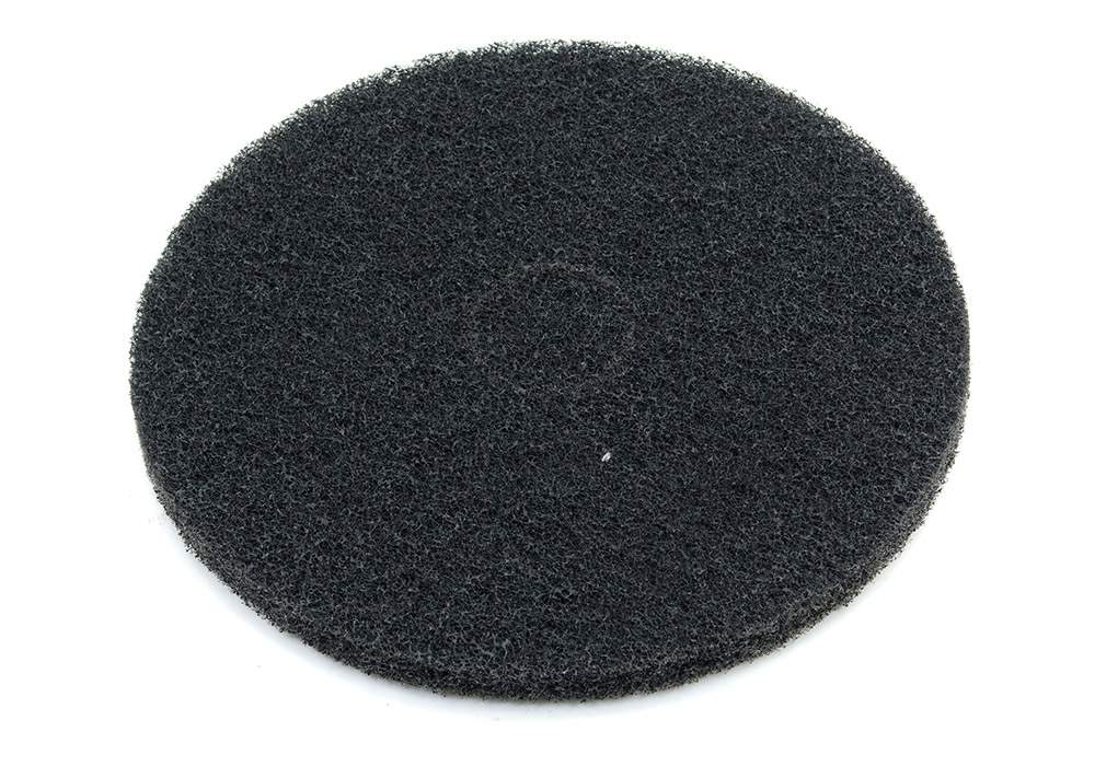 Klindex Super Black floor pad removing concrete laitance