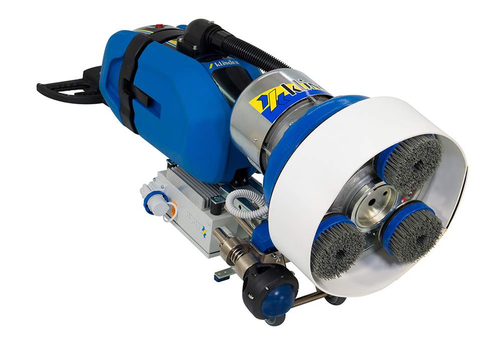 Rotary sanding machine with 3 head planetary system